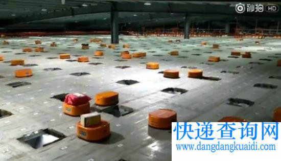 申通快递分拣机器人 申通快递分拣机器人