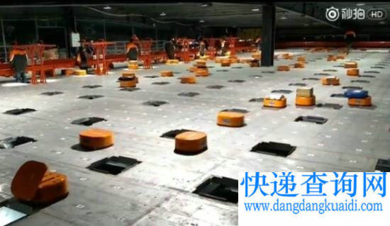 申通快递分拣机器人 申通快递分拣机器人